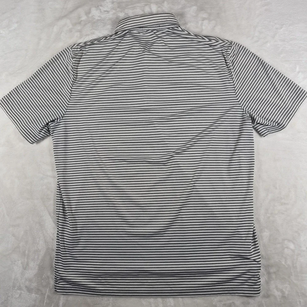 Ralph Lauren RLX Polo Shirt Men's XL White Gray Monterey Peninsula Country Club
